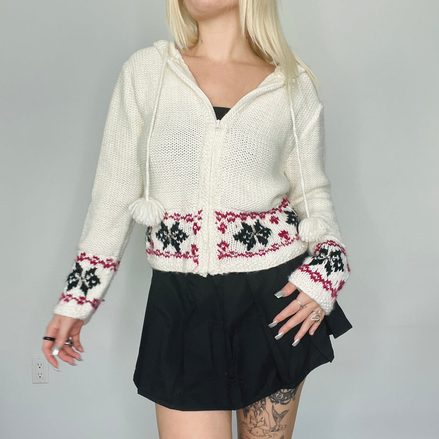 Y2K Zipup Sweater (M)