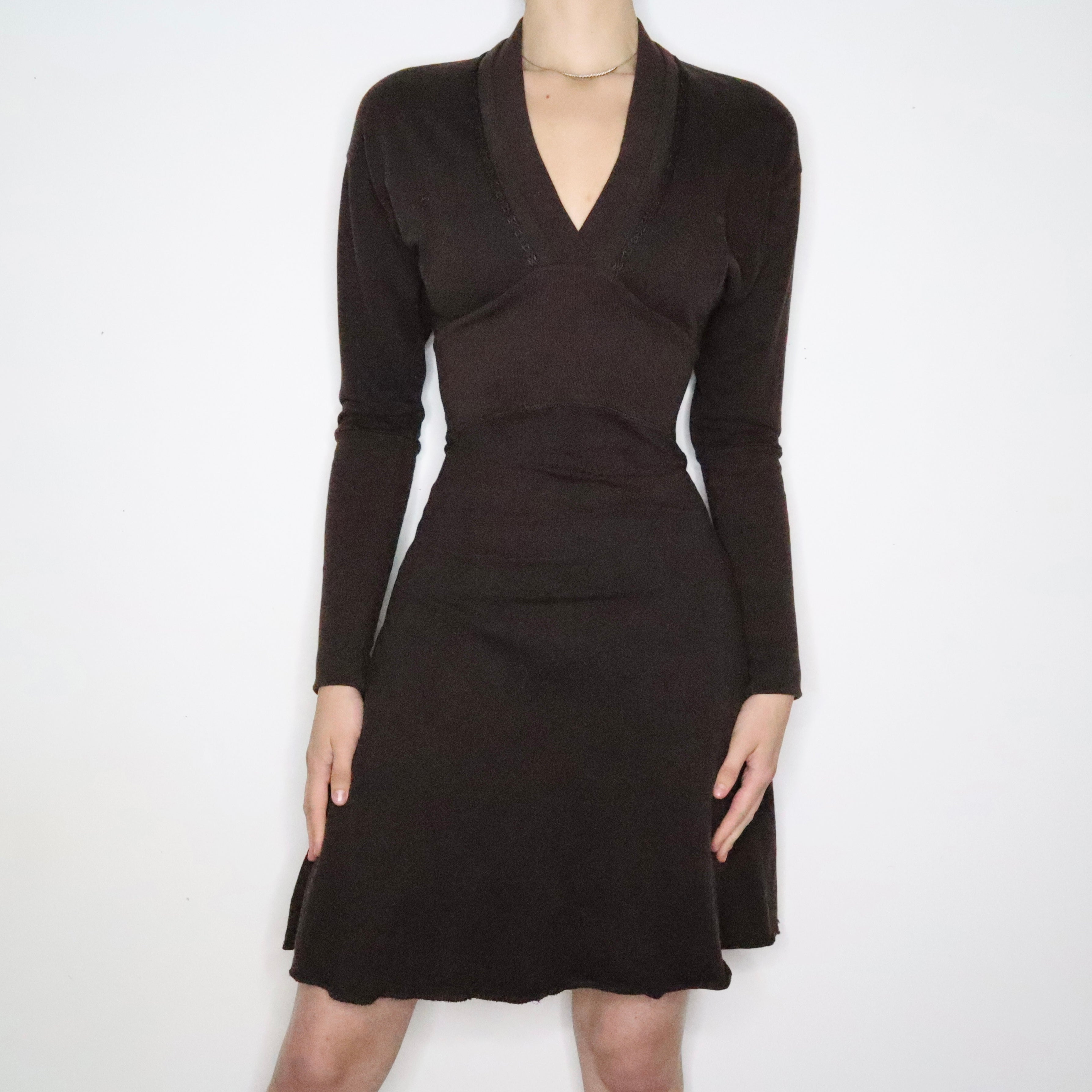 Diesel Dark Brown Sweater Dress (XS)