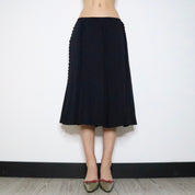 Max Mara Black Midi Skirt (M-L)