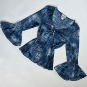 00s abstract bell sleeve