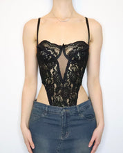 Black Lace Teddy (Small)