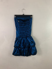 Dark blue strapless