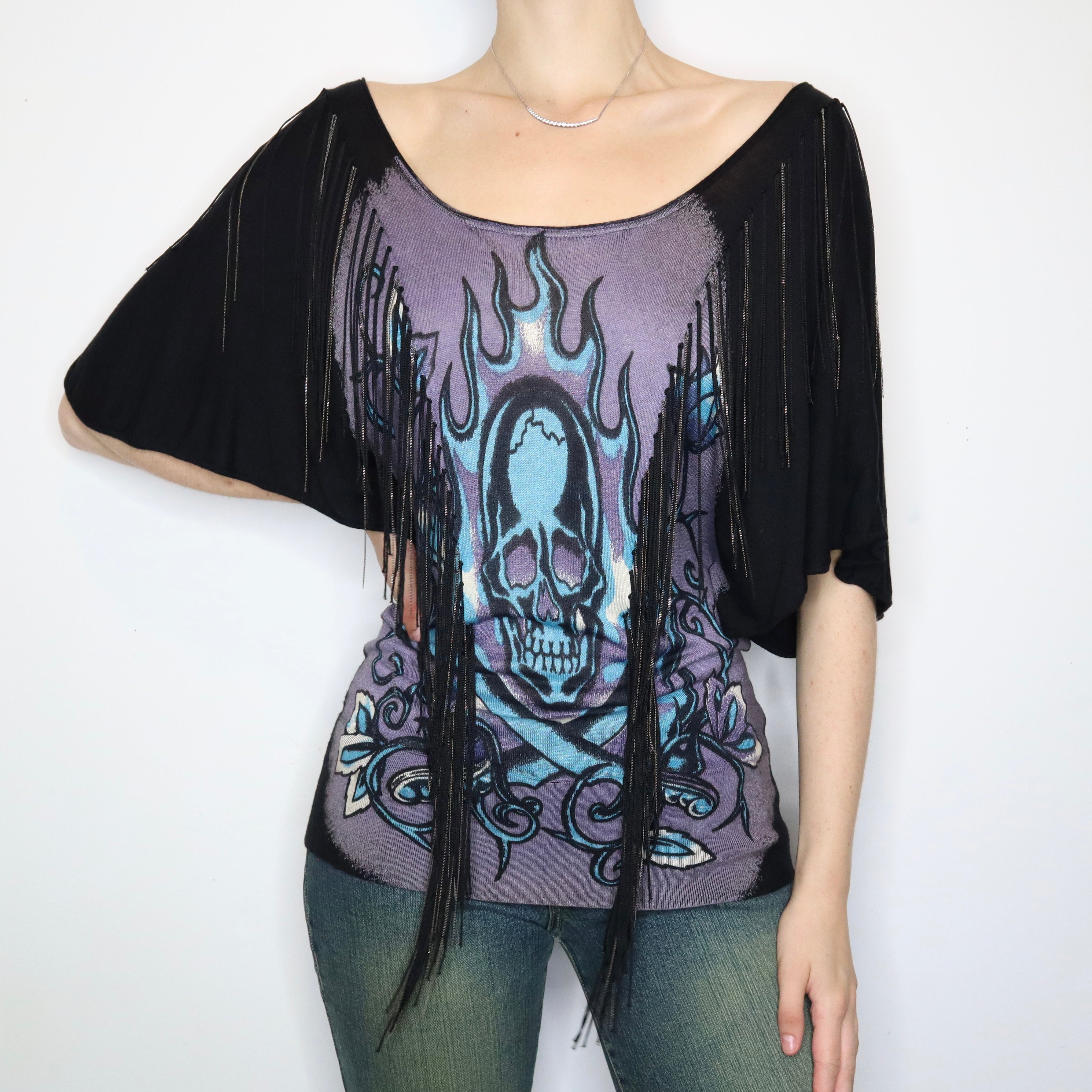 Ed Hardy Fringe Top (S-M)