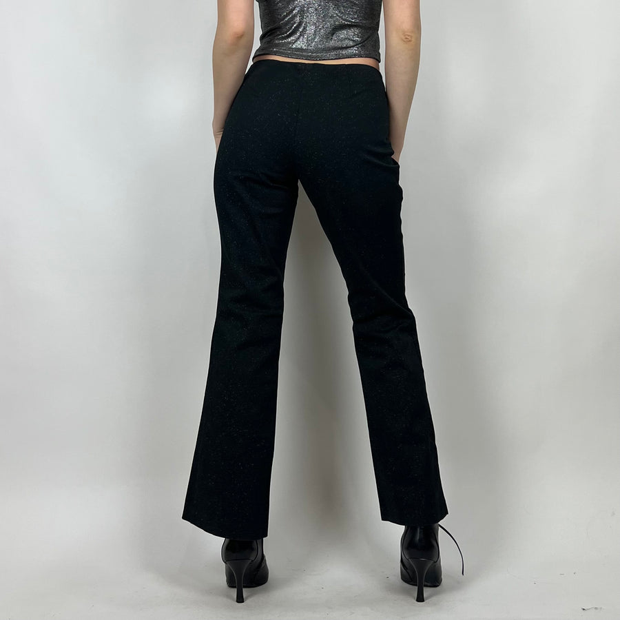 Vintage 90s No Boundaries Black Glitter Pants (28 WAIST) — Holy Thrift