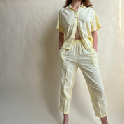 Vintage yellow cotton set