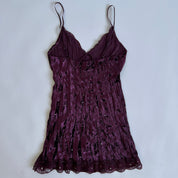 00s velvet plum sequin cami (M)