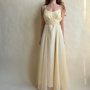 Vintage yellow prom dress