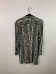 Snake button down dress