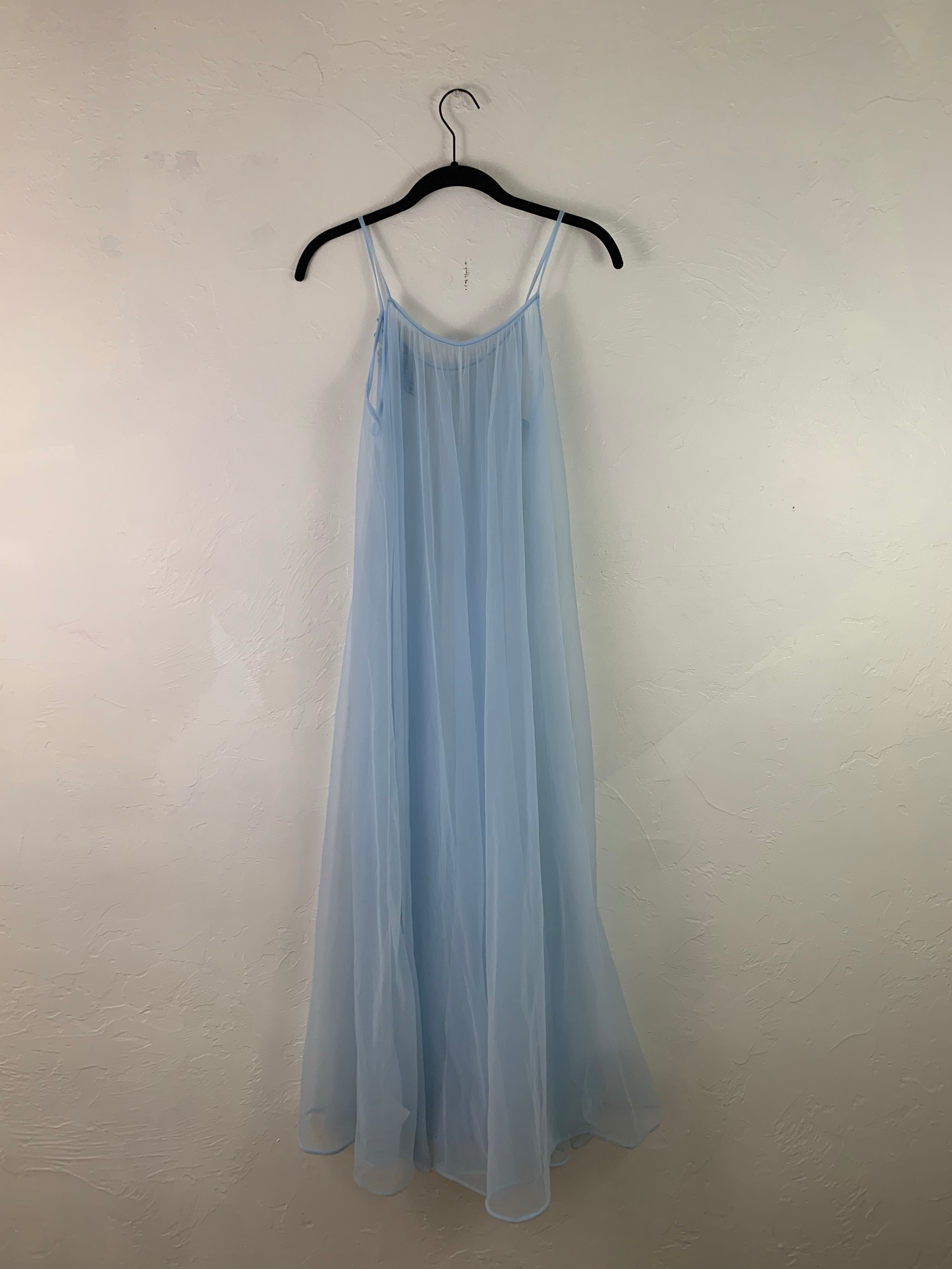 Baby blue tulle slip XL