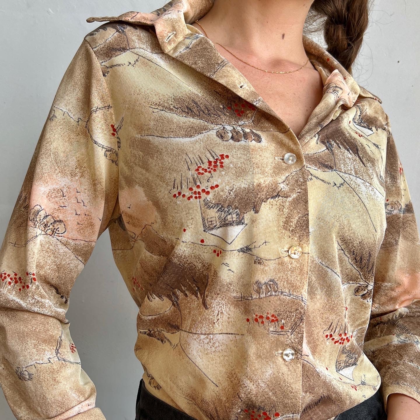 Prairie town button down