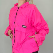Vintage Neon Pink Hardbody Windbreaker
