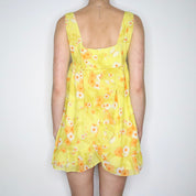 Yellow Babydoll Mini Dress (XS-S)