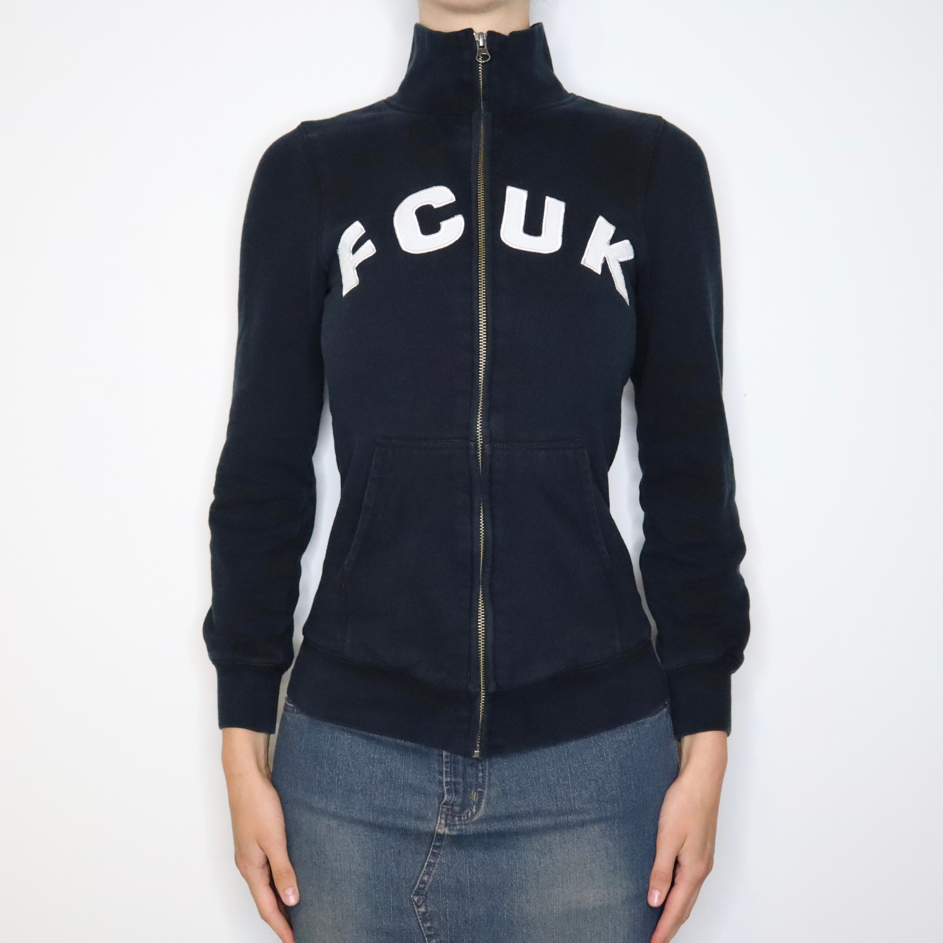 French Connection Logo Zip Up (XS-S) 
