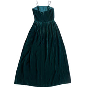 Vintage emerald velvet maxi dress