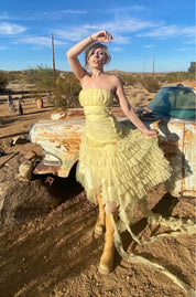 Vintage Ruffle Dress