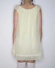 Pastel Yellow Babydoll Nightgown (Small) 
