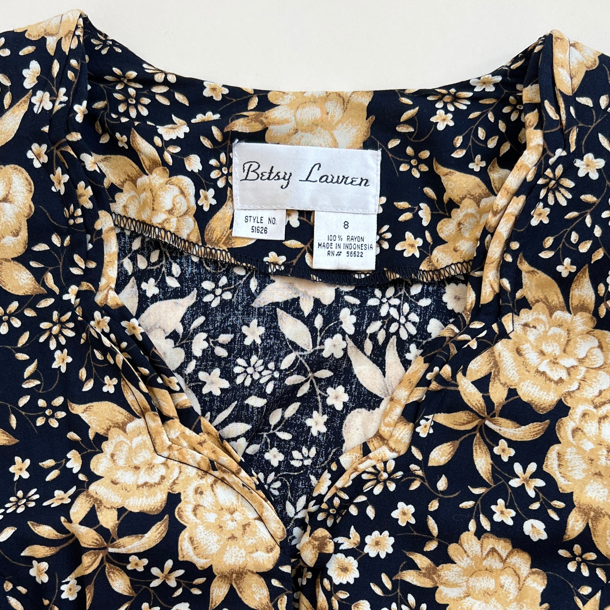 Vintage floral maxi dress