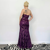 Vintage Lace Embellished Gown (S)