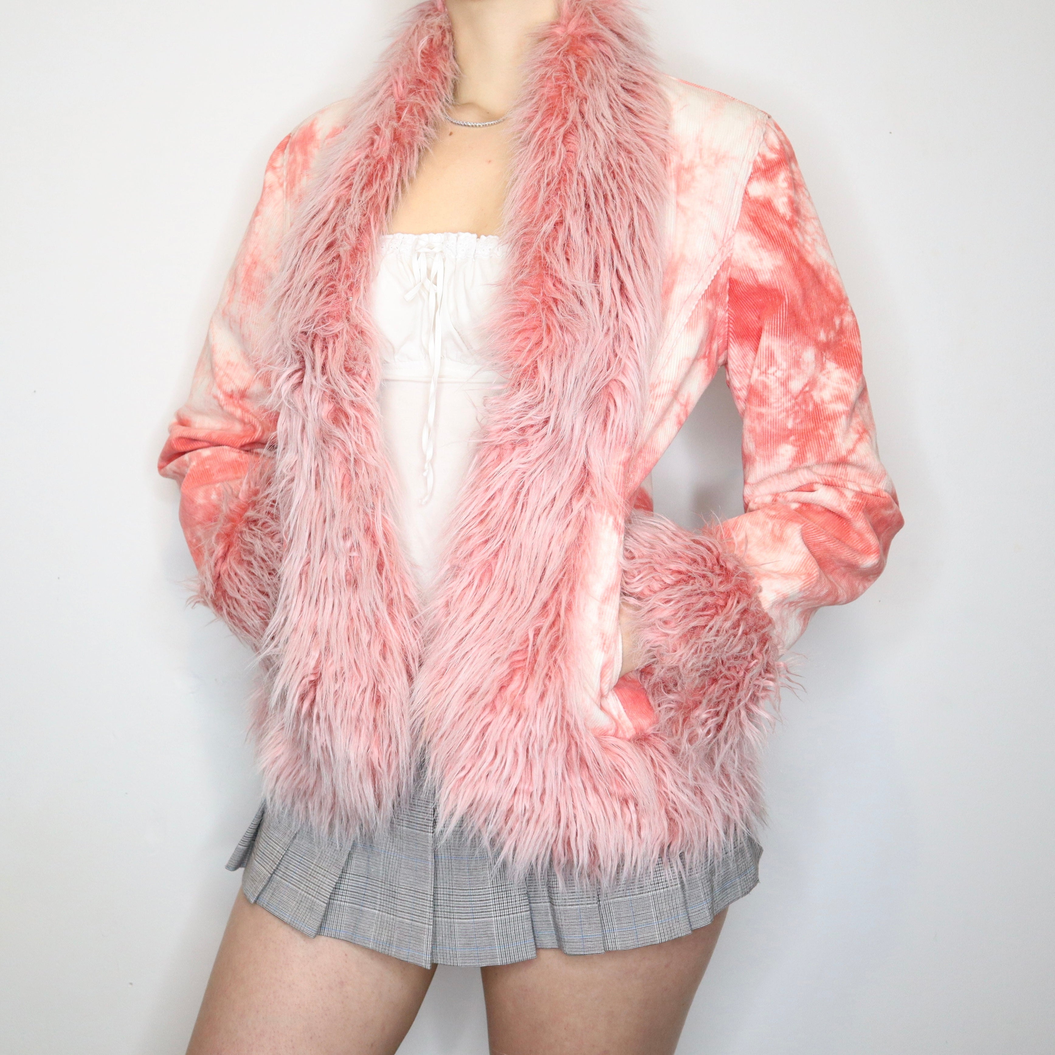 Pink Afghan Coat (Medium)
