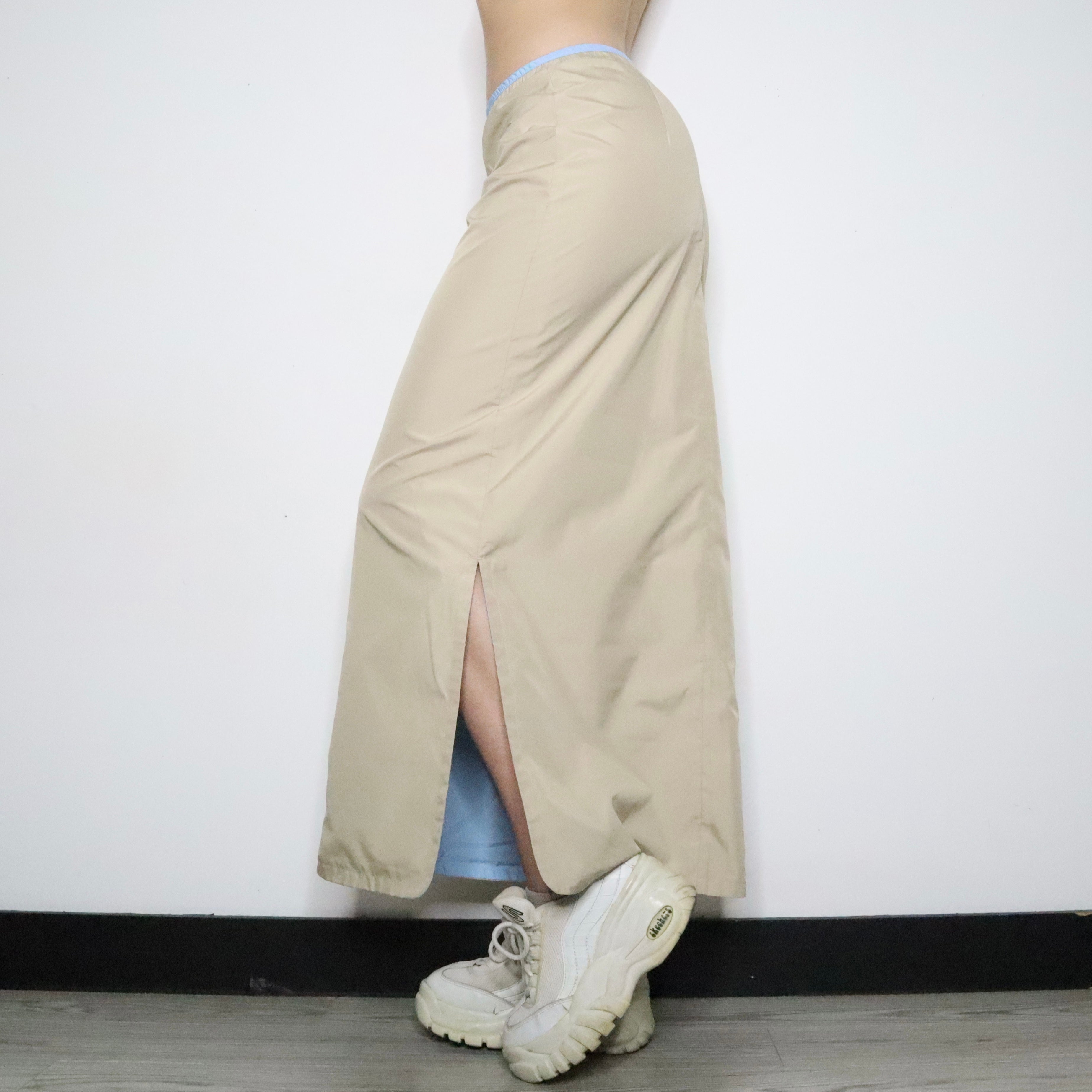 Beige Cargo Maxi Skirt (Small)