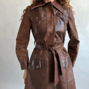 Vintage leather and suede jacket