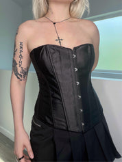 Black Satin Corset