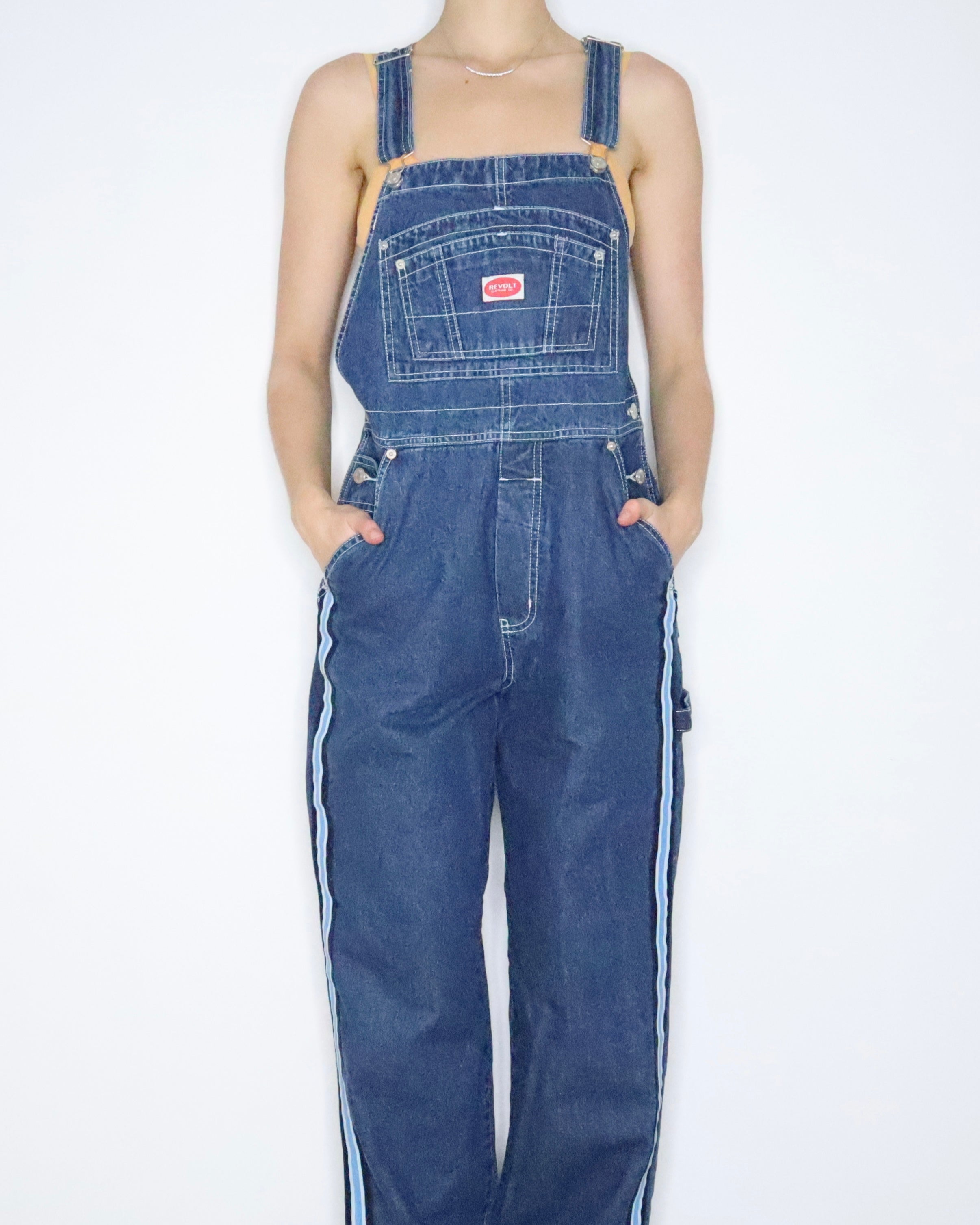 Long Denim Overalls (Large) 