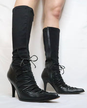 Black Stiletto Boots (7.5-8 US/39 EU)