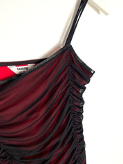 Red & black mesh mini - small