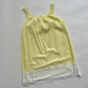 60s pastel yellow slip