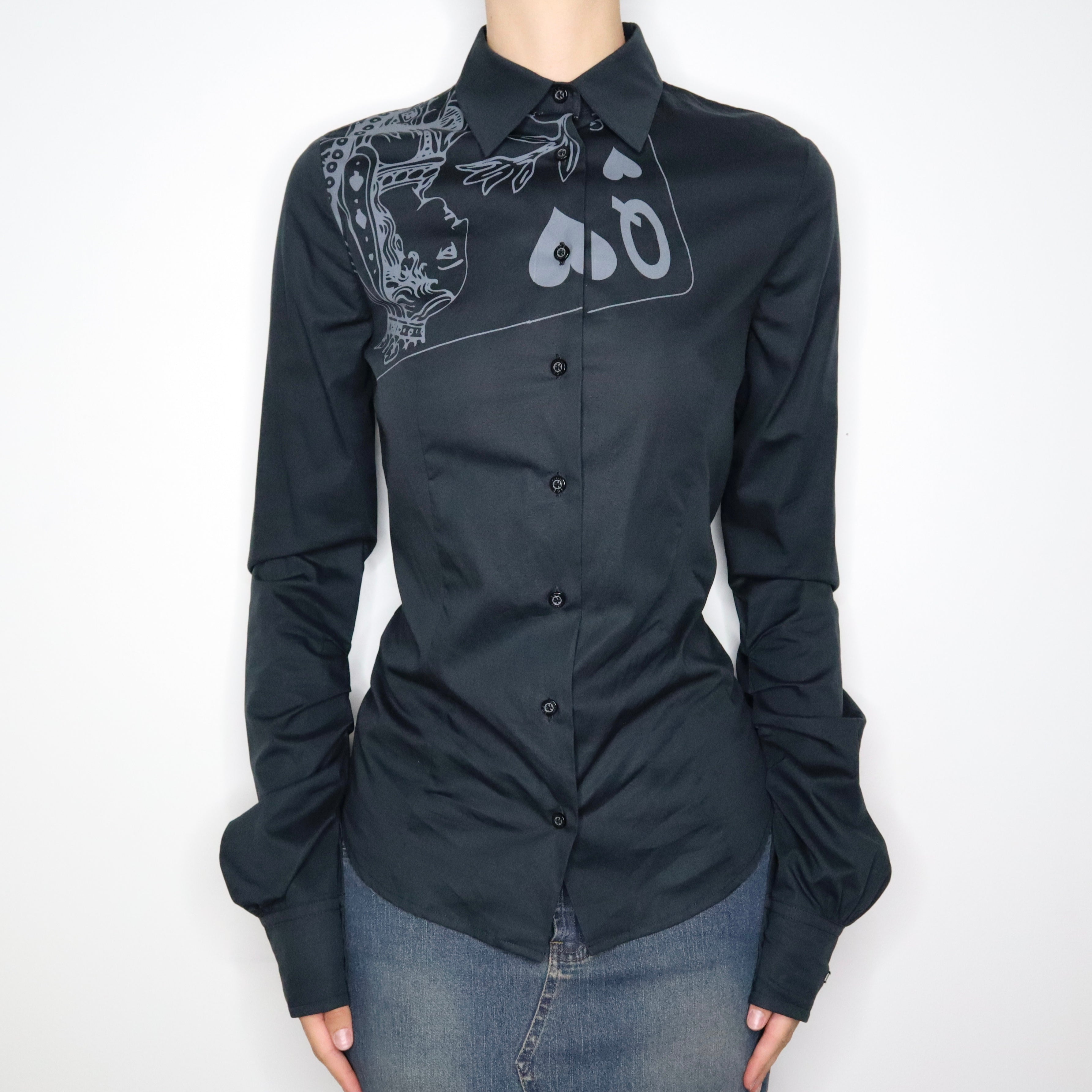 Iceberg Queen of Hearts Blouse (Small) 