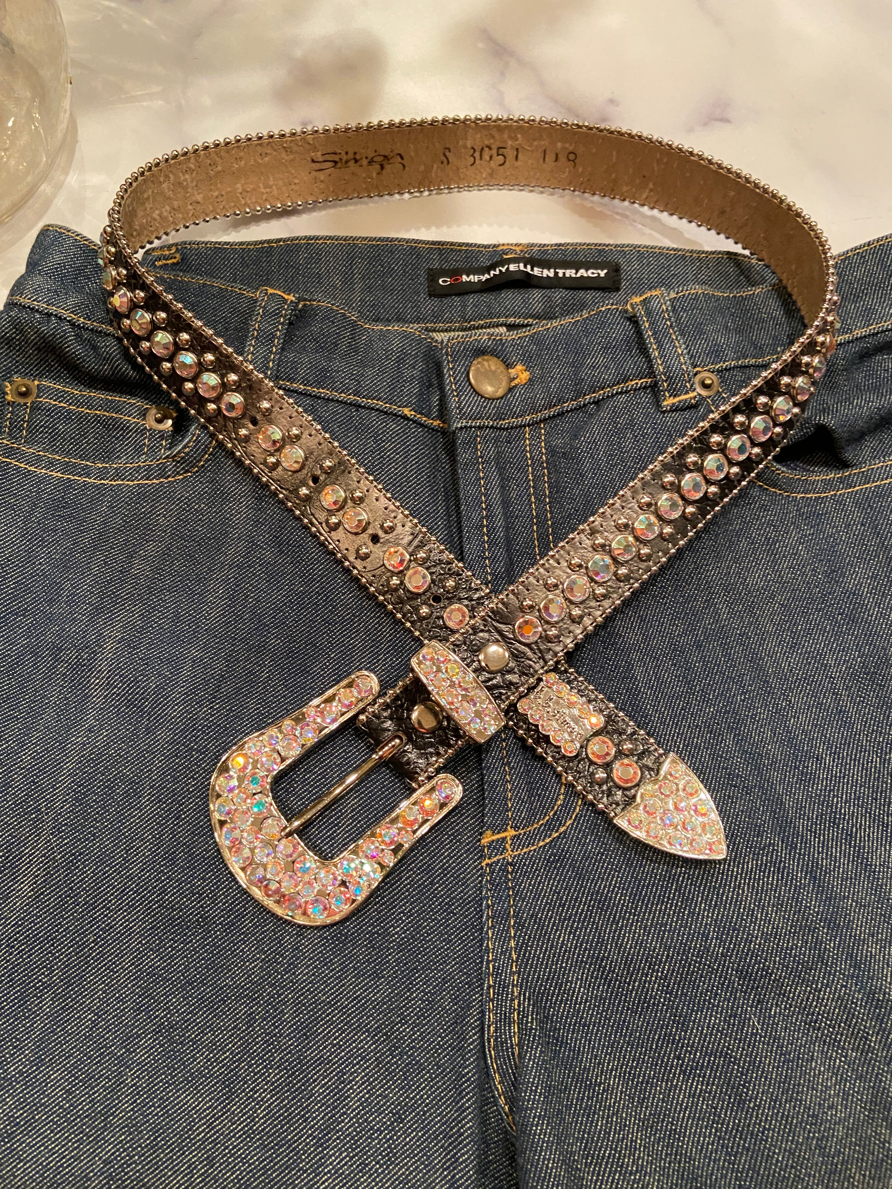 Rhinestone BB Simon belts