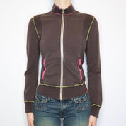 Miss Sixty Brown Zip-Up (Medium)