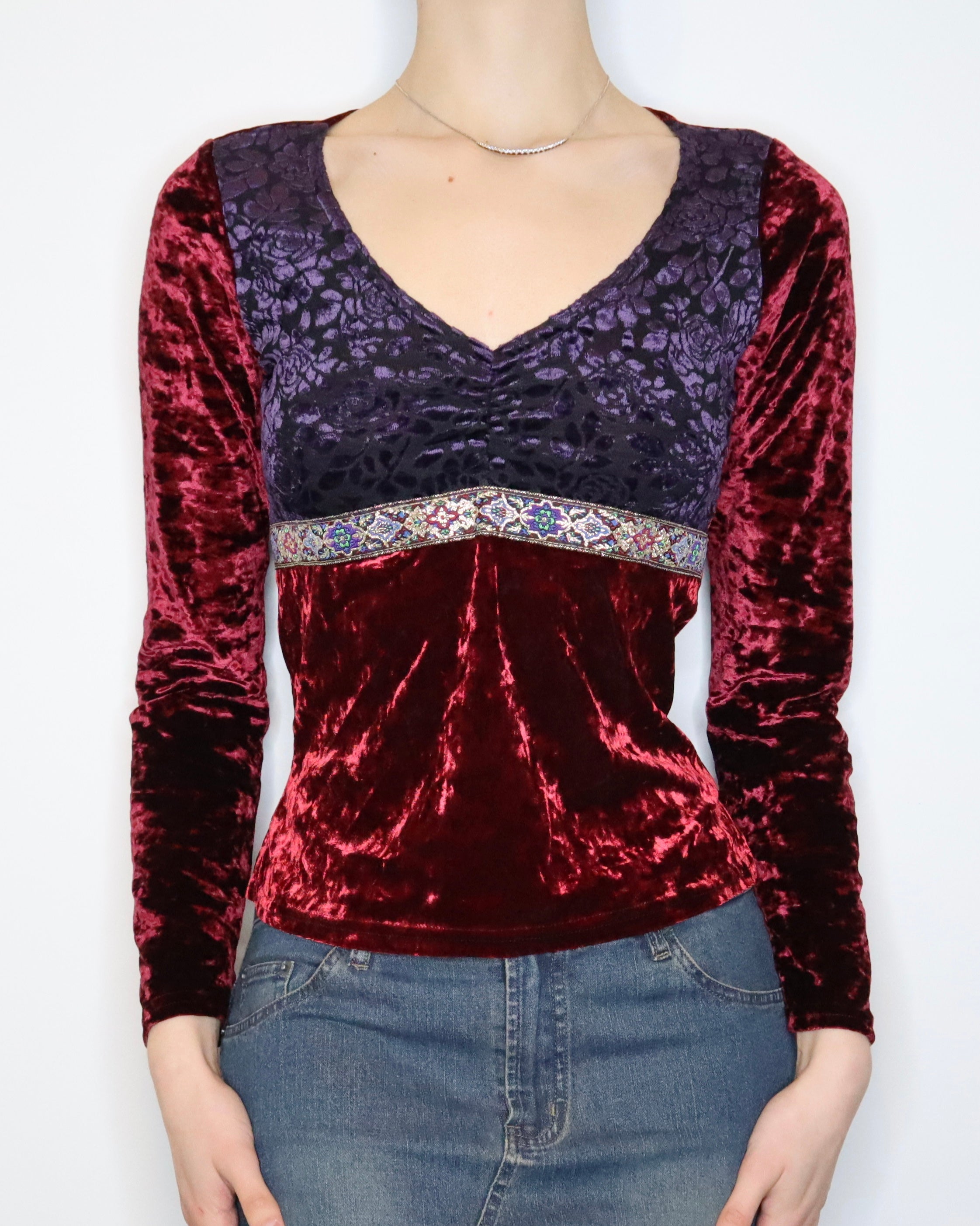 Whimsigoth Velvet Top (S-M) 