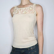 Beige Silk Blouse (S-M)
