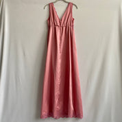 Vintage dusty pink satin nightgown