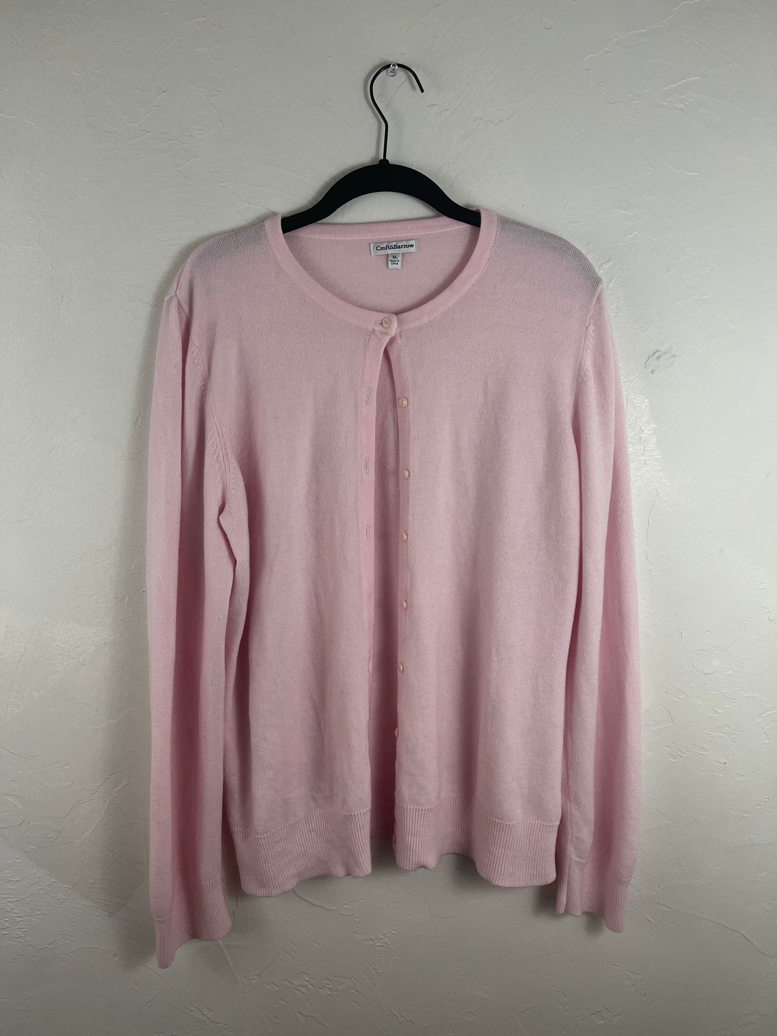 Soft baby pink cardi