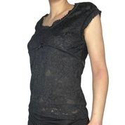 Black lace top