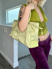 Key Lime Monogram Tote
