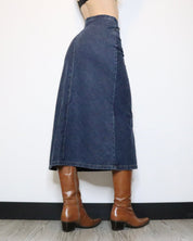 Denim Maxi Skirt (Small) 