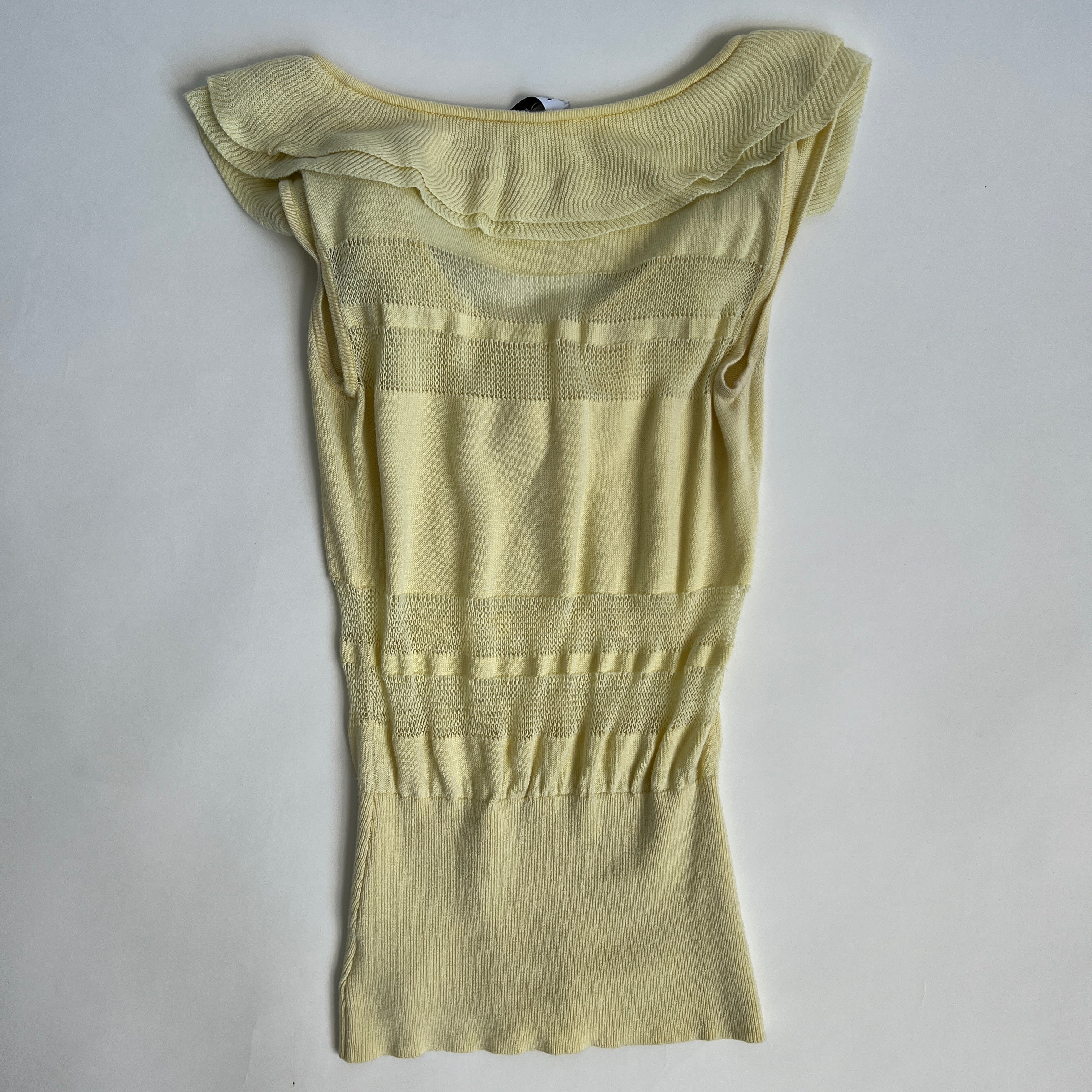 00s yellow Bebe knit S