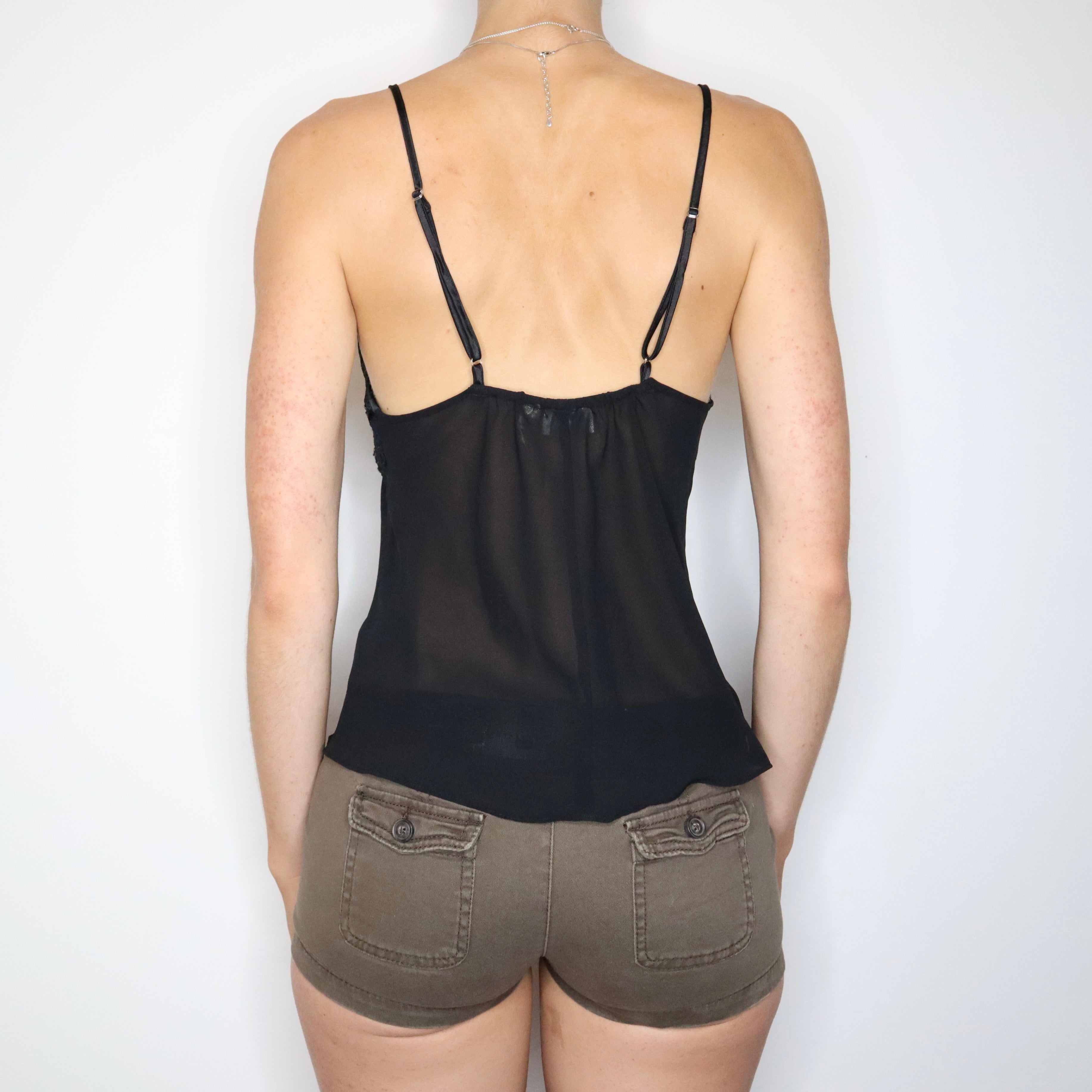 Black Beaded Camisole (Medium) 