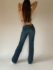 Low Rise Flame Jeans