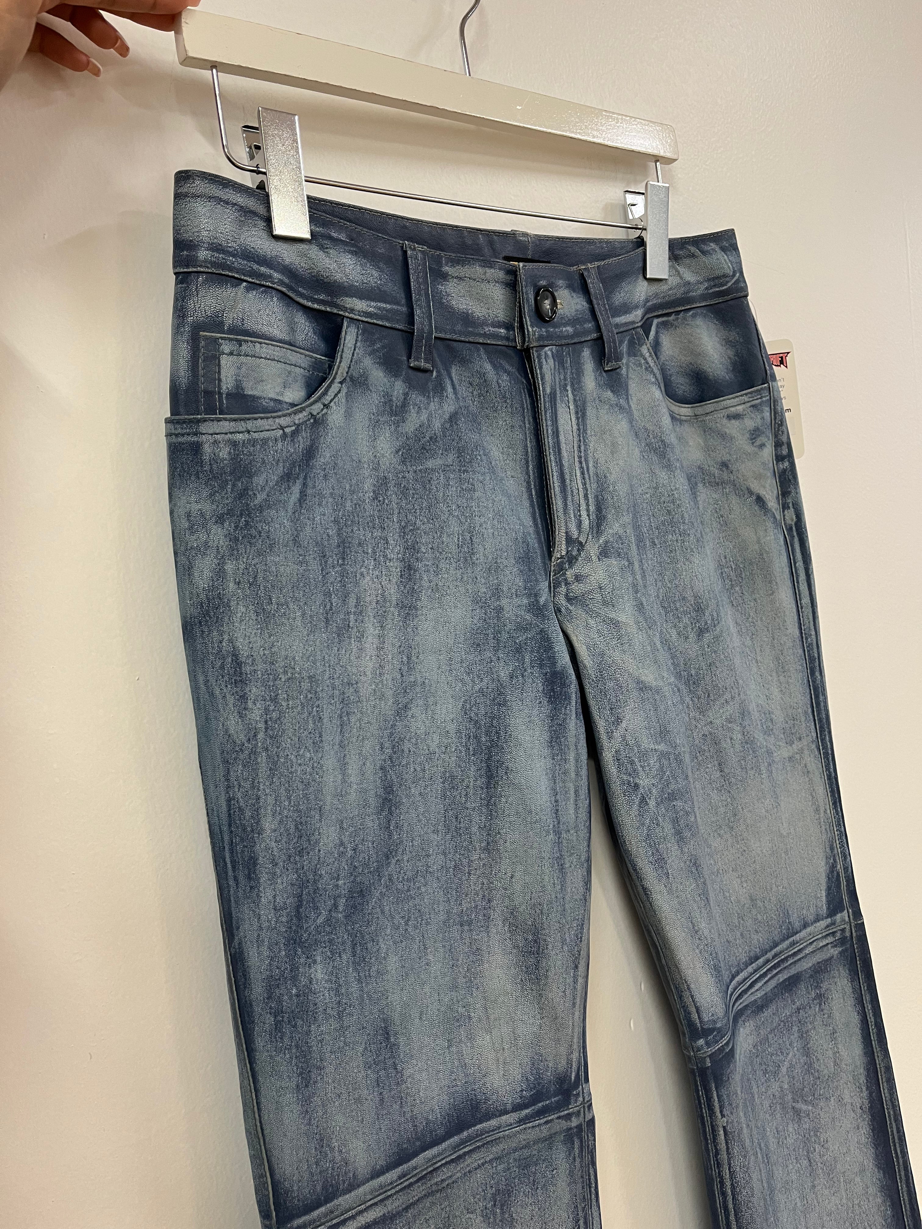 Italian leather denim cosplay