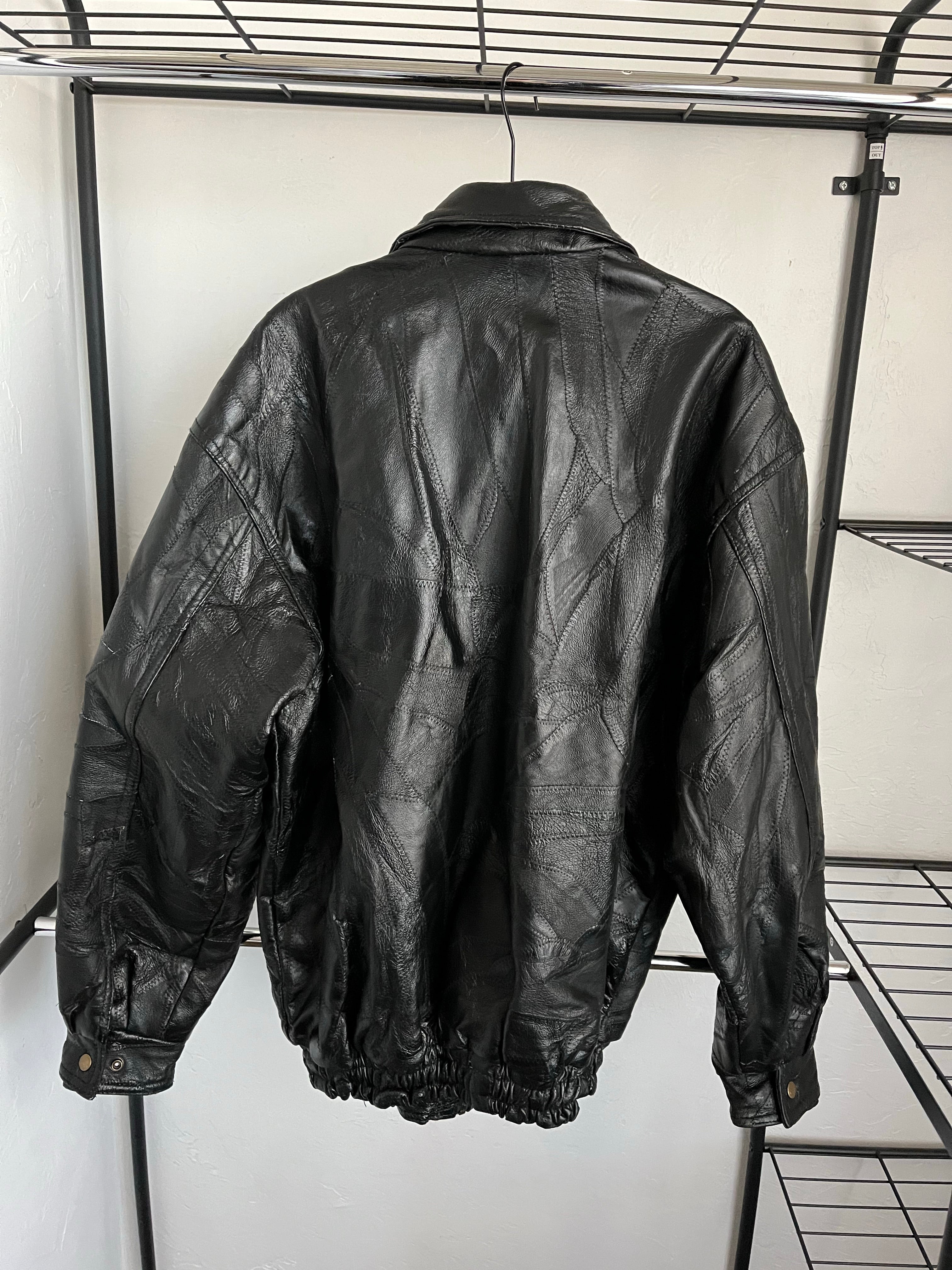 Leather bomber - XL
