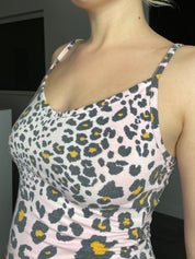 Baby Pink Leopard Tank Top