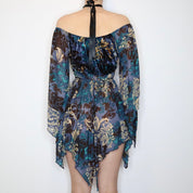 Handkerchief Hem Babydoll Top (Medium) 