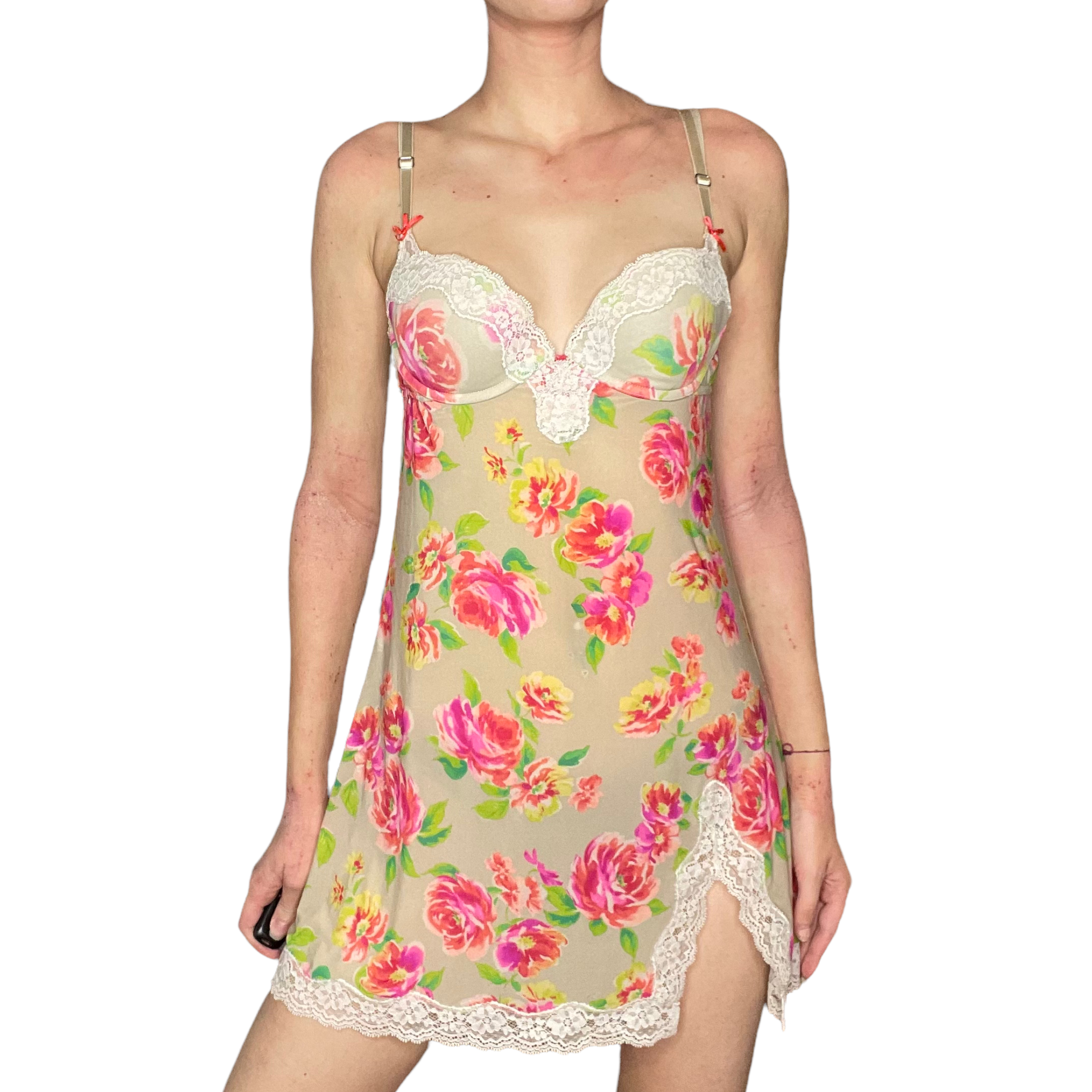 Floral lace slip