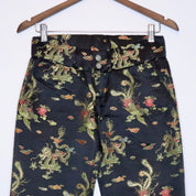Dragon Print Satin Pants (XS)
