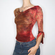 Boho Mesh Blouse (Small) 